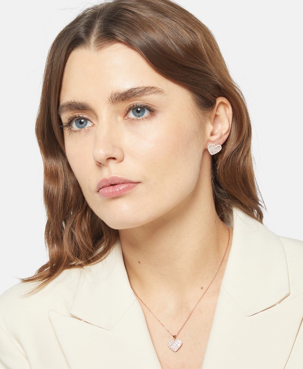 Lawrence Grey Jewelry sada náhrdelníku a náušnic Růžově zlatá 3