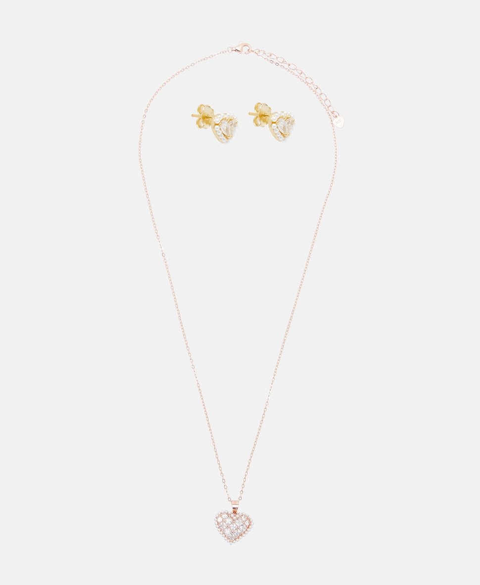 Lawrence Grey Jewelry sada náhrdelníku a náušnic Zlatá 1