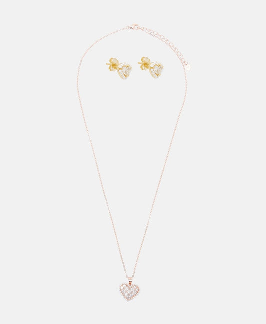 Lawrence Grey Jewelry sada náhrdelníku a náušnic Zlatá 1