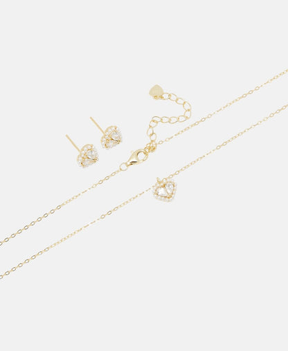 Lawrence Grey Jewelry sada náhrdelníku a náušnic Zlatá 2