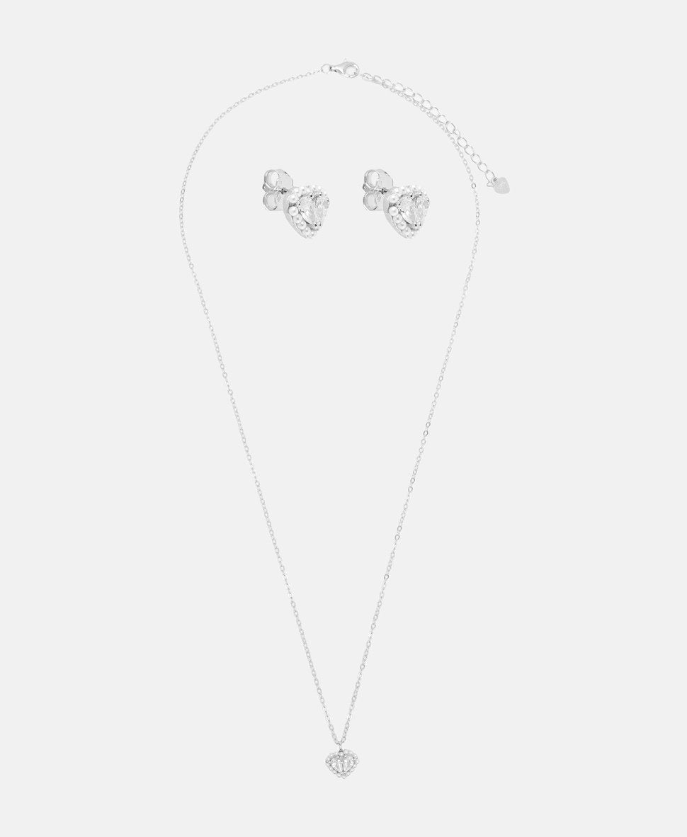 Lawrence Grey Jewelry sada náhrdelníku a náušnic Stříbrná 1