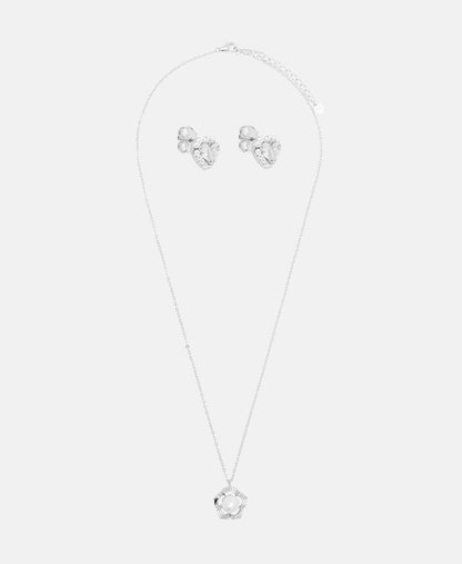 Lawrence Grey Jewelry sada náhrdelníku a náušnic Stříbrná 1