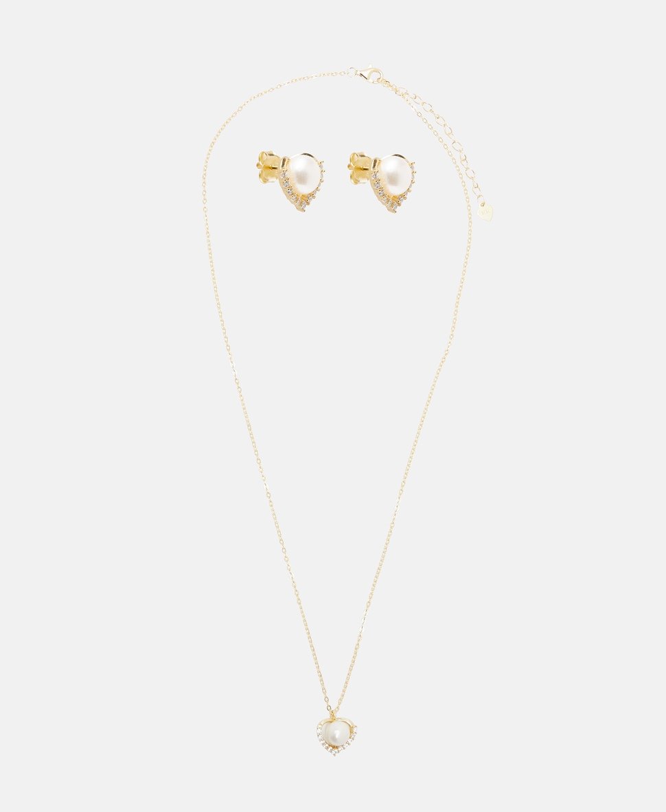 Lawrence Grey Jewelry sada náhrdelníku a náušnic Zlatá 1