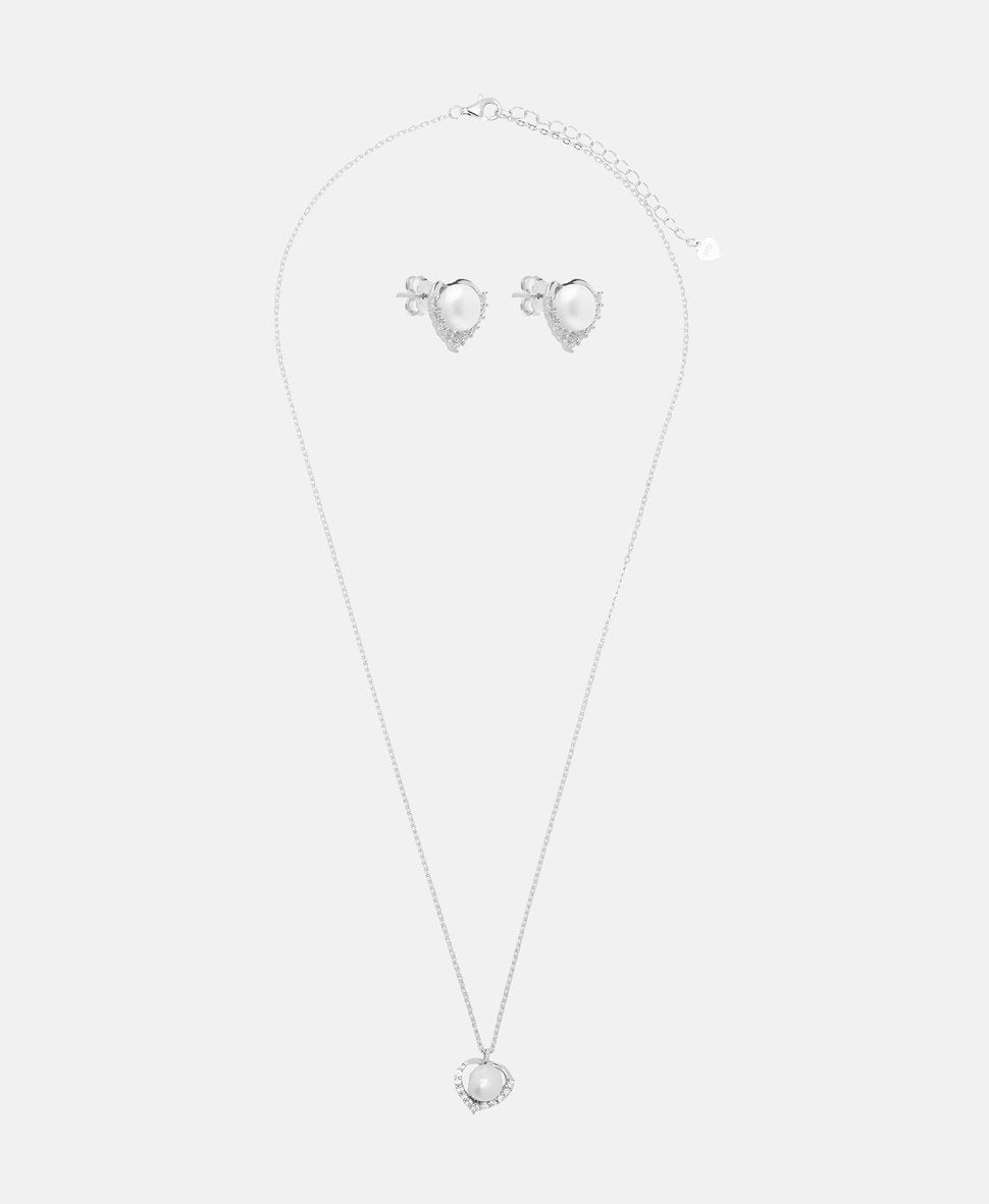Lawrence Grey Jewelry sada náhrdelníku a náušnic Stříbrná 1