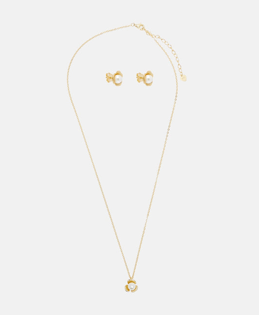 Lawrence Grey Jewelry sada náhrdelníku a náušnic Zlatá 1