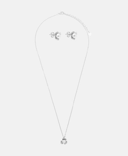 Lawrence Grey Jewelry sada náhrdelníku a náušnic Stříbrná 1