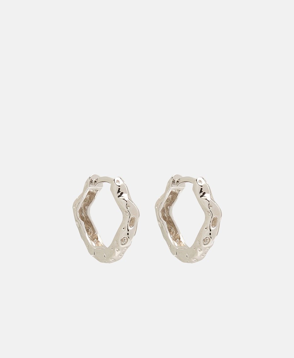 Lawrence Grey Jewelry Obručové náušnice Stříbrná 1