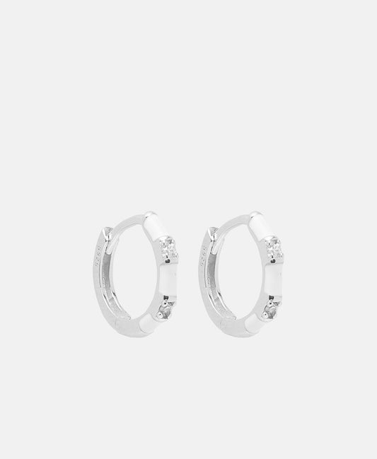 Lawrence Grey Jewelry Obručové náušnice Stříbrná 1