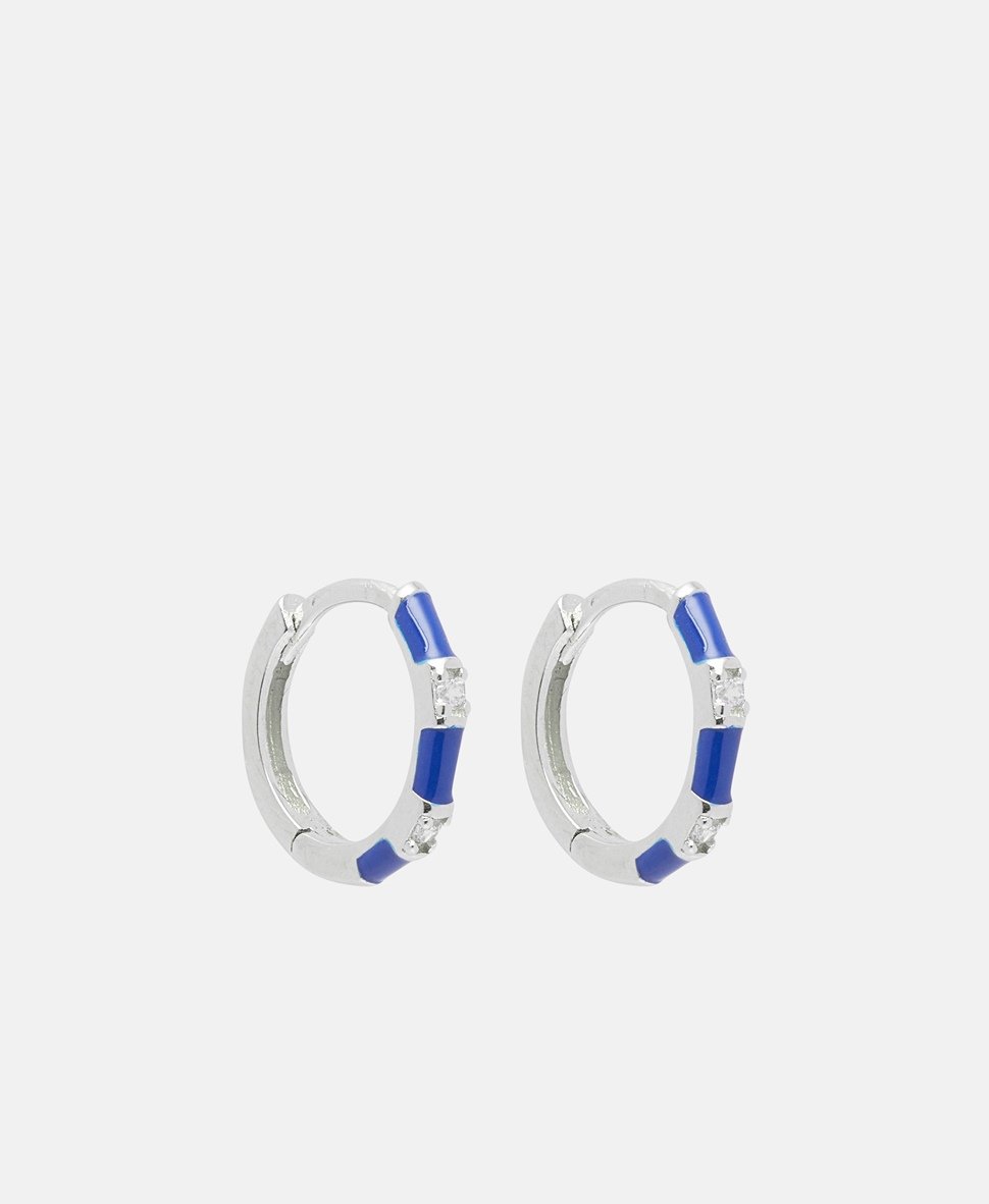 Lawrence Grey Jewelry Obručové náušnice Stříbrná 1