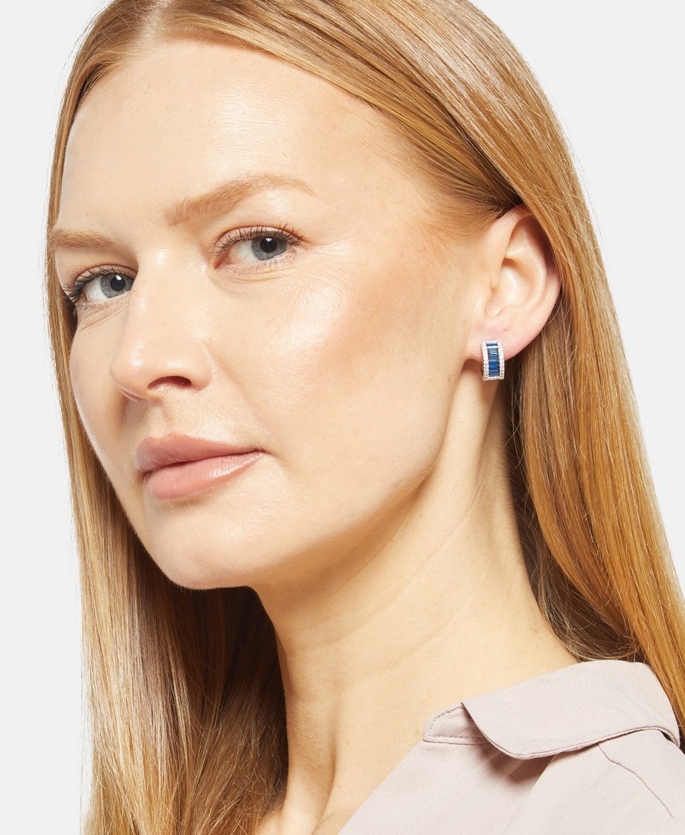 Lawrence Grey Jewelry Obručové náušnice Stříbrná 3