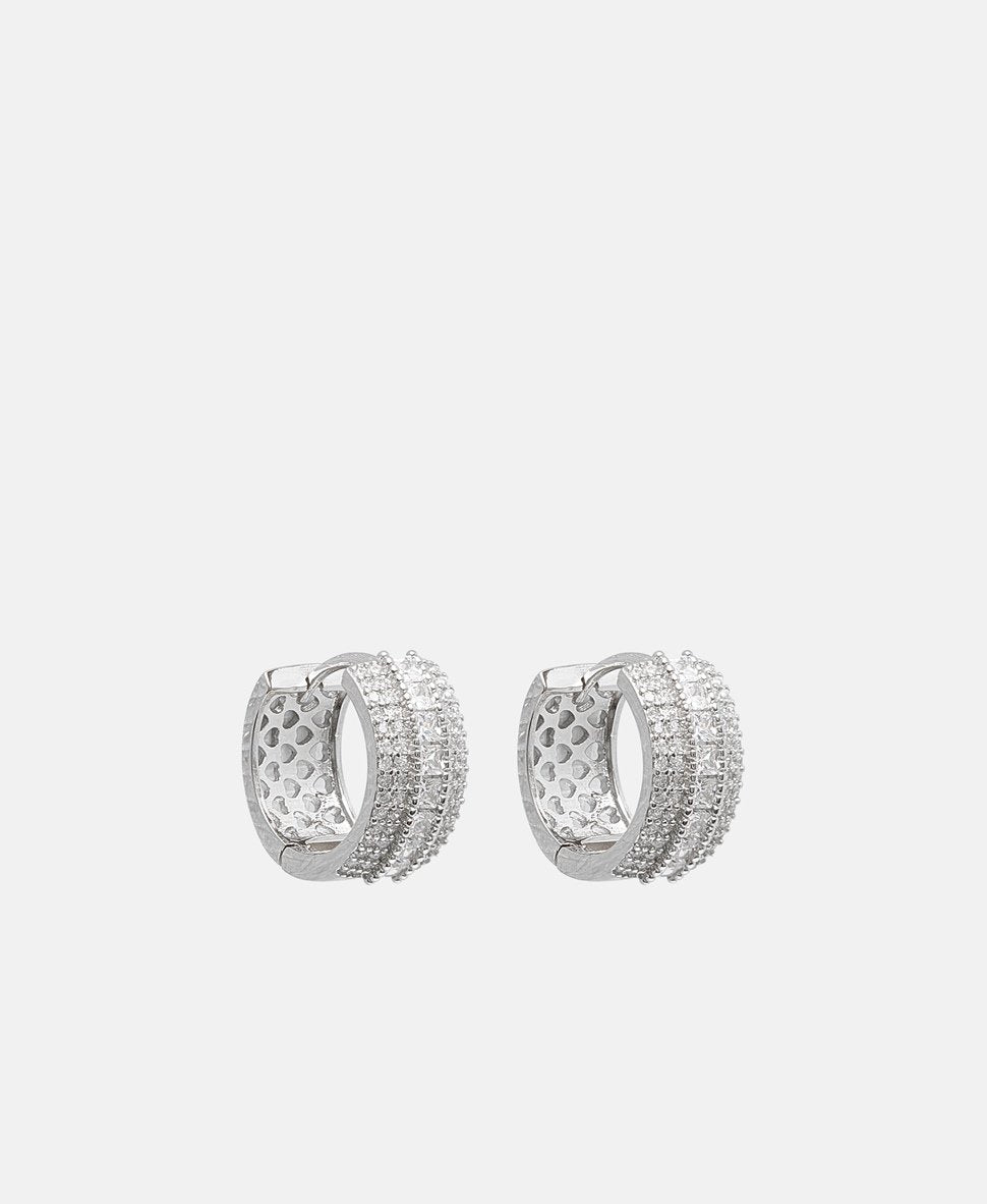 Lawrence Grey Jewelry Obručové náušnice Stříbrná 1