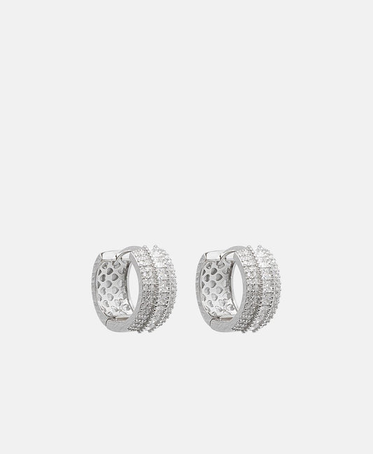 Lawrence Grey Jewelry Obručové náušnice Stříbrná 1