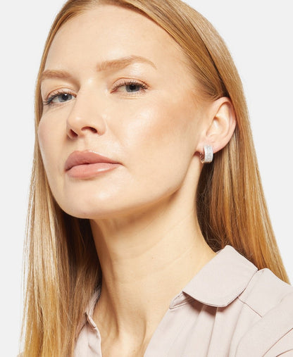 Lawrence Grey Jewelry Obručové náušnice Stříbrná 3