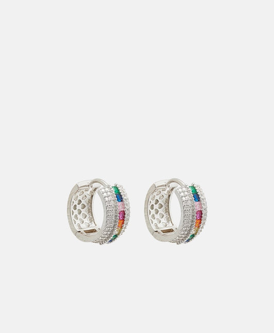 Lawrence Grey Jewelry Obručové náušnice Stříbrná 1