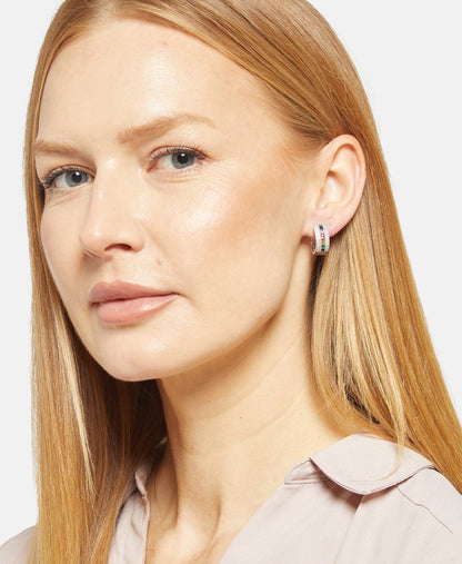 Lawrence Grey Jewelry Obručové náušnice Stříbrná 3