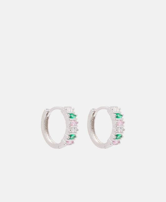 Lawrence Grey Jewelry Obručové náušnice Stříbrná 1