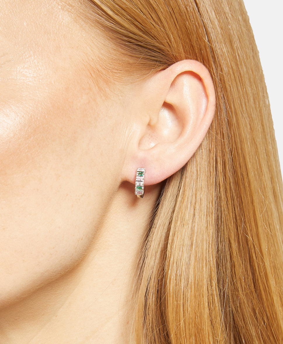 Lawrence Grey Jewelry Obručové náušnice Stříbrná 3