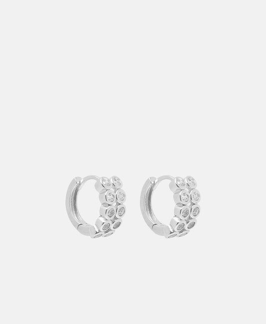 Lawrence Grey Jewelry Obručové náušnice Stříbrná 1