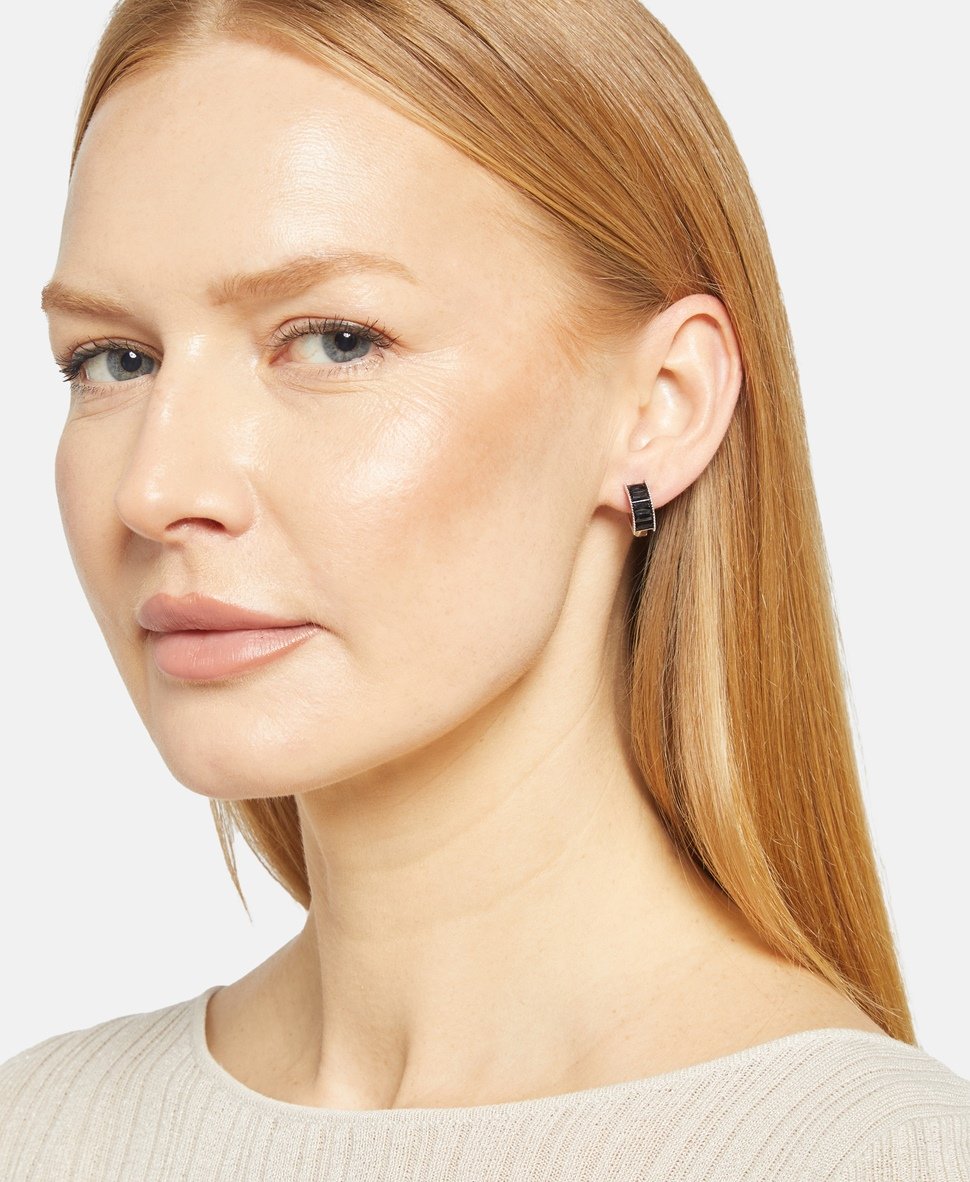 Lawrence Grey Jewelry Obručové náušnice Stříbrná 3