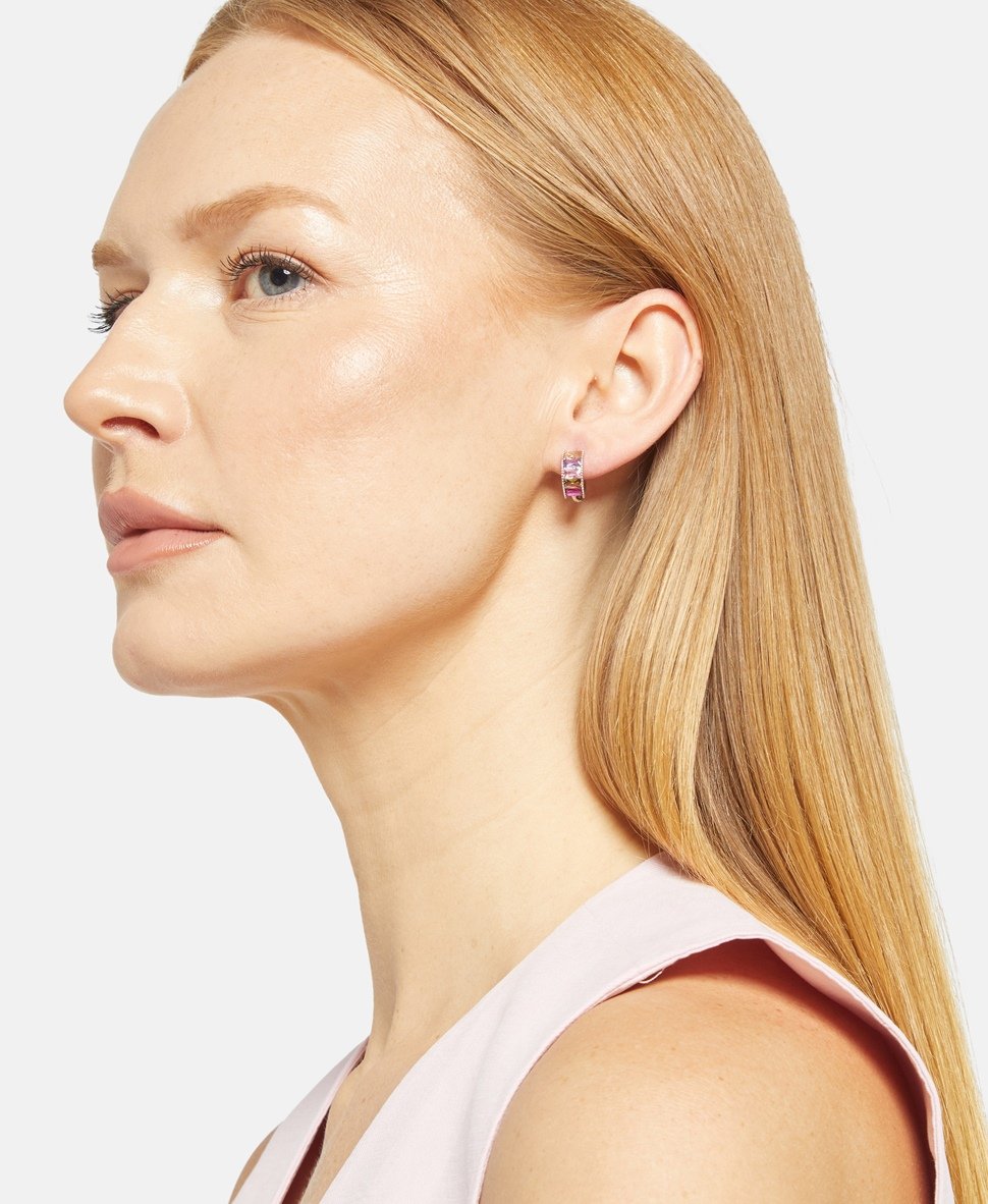 Lawrence Grey Jewelry Obručové náušnice Stříbrná 3