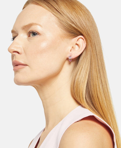 Lawrence Grey Jewelry Obručové náušnice Stříbrná 3