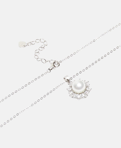 Lawrence Grey Jewelry náhrdelník s perlovým přívěskem Stříbrná 2