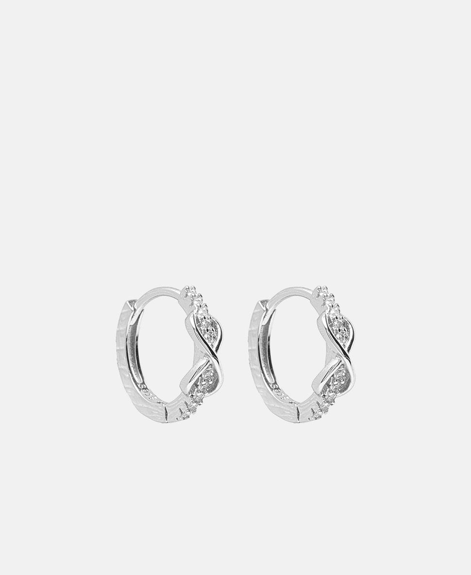Lawrence Grey Jewelry Obručové náušnice Stříbrná 1
