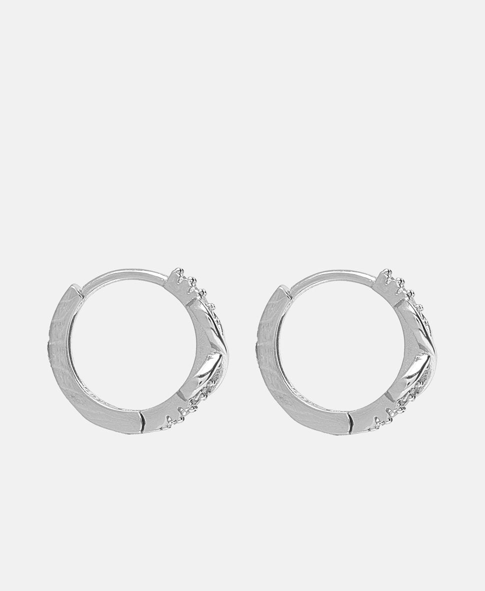 Lawrence Grey Jewelry Obručové náušnice Stříbrná 2