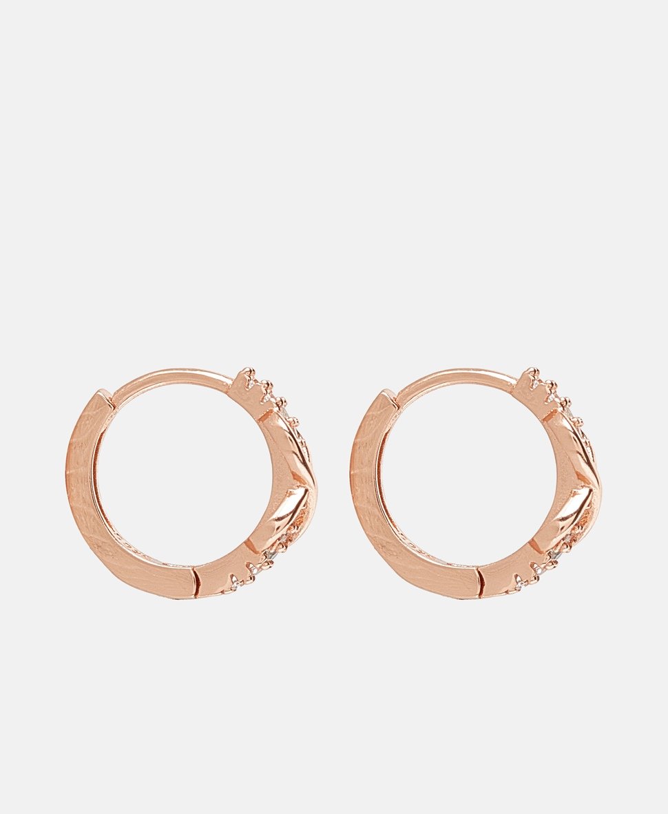 Lawrence Grey Jewelry Obručové náušnice Růžově zlatá 2