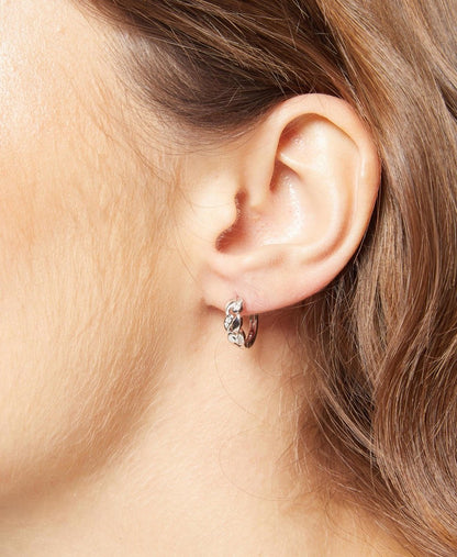 Lawrence Grey Jewelry Obručové náušnice Stříbrná 3