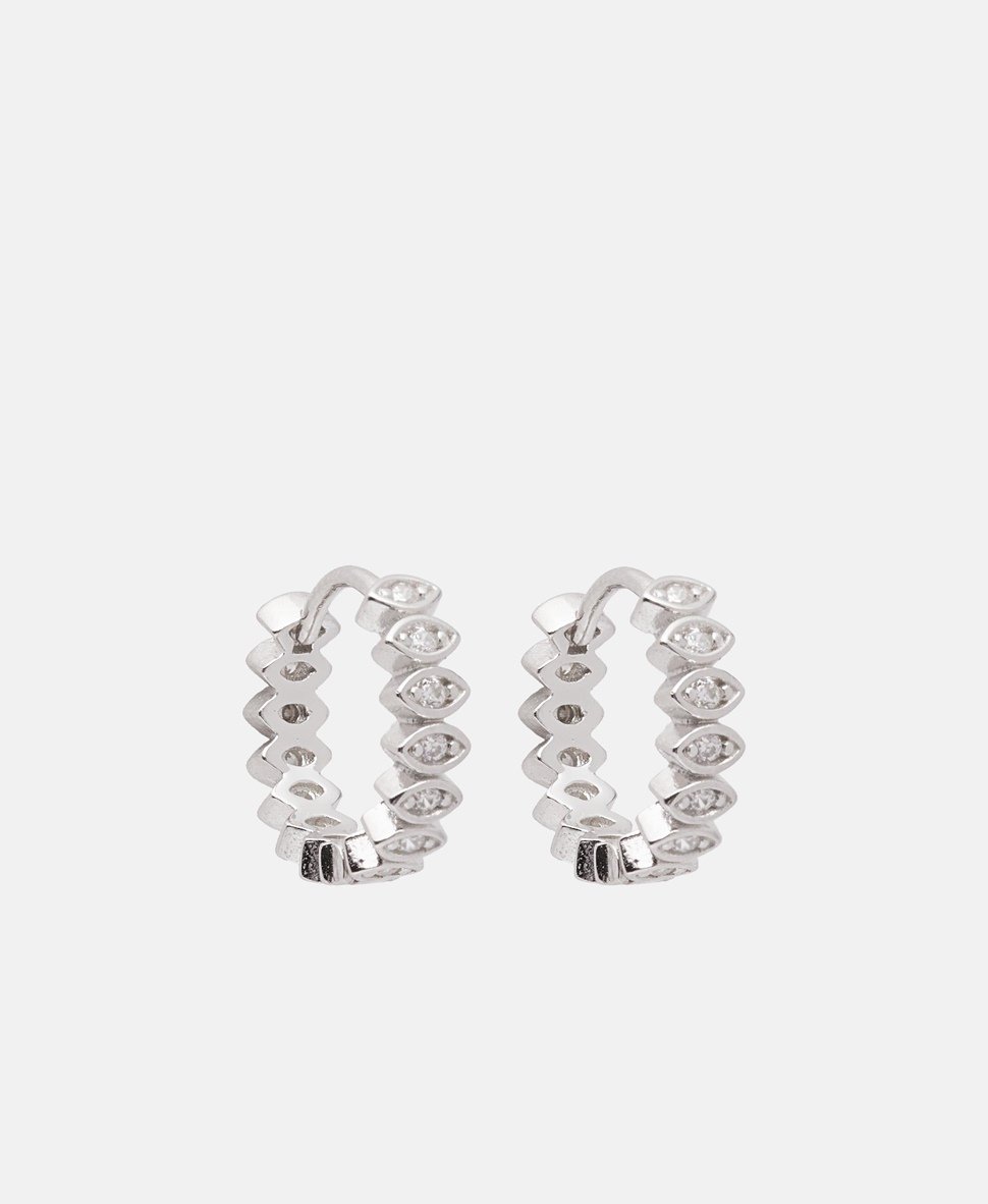 Lawrence Grey Jewelry Obručové náušnice Stříbrná 1
