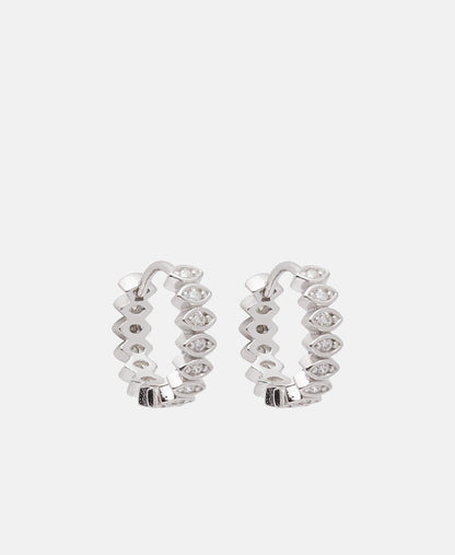 Lawrence Grey Jewelry Obručové náušnice Stříbrná 1