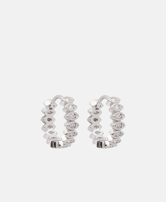 Lawrence Grey Jewelry Obručové náušnice Stříbrná 1