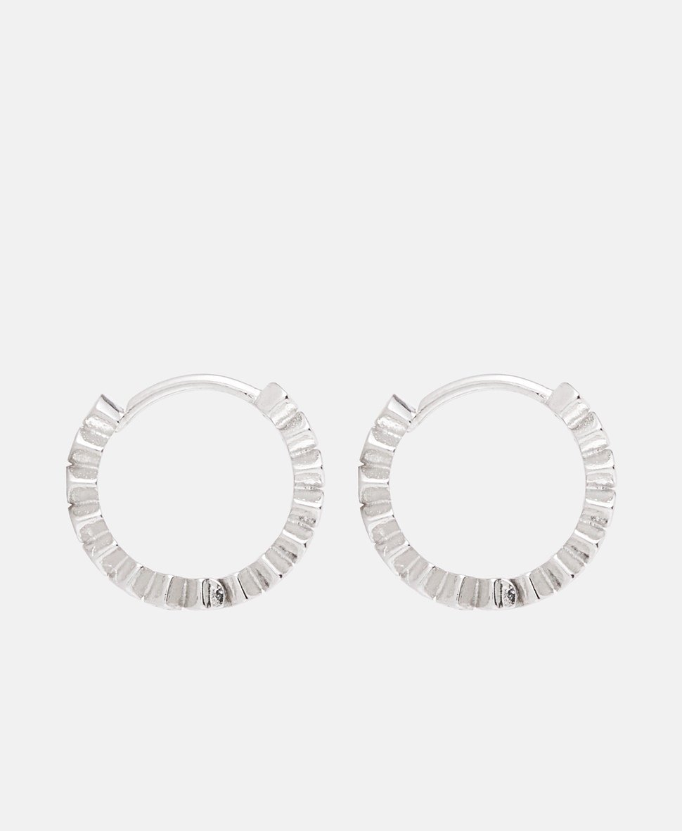 Lawrence Grey Jewelry Obručové náušnice Stříbrná 2