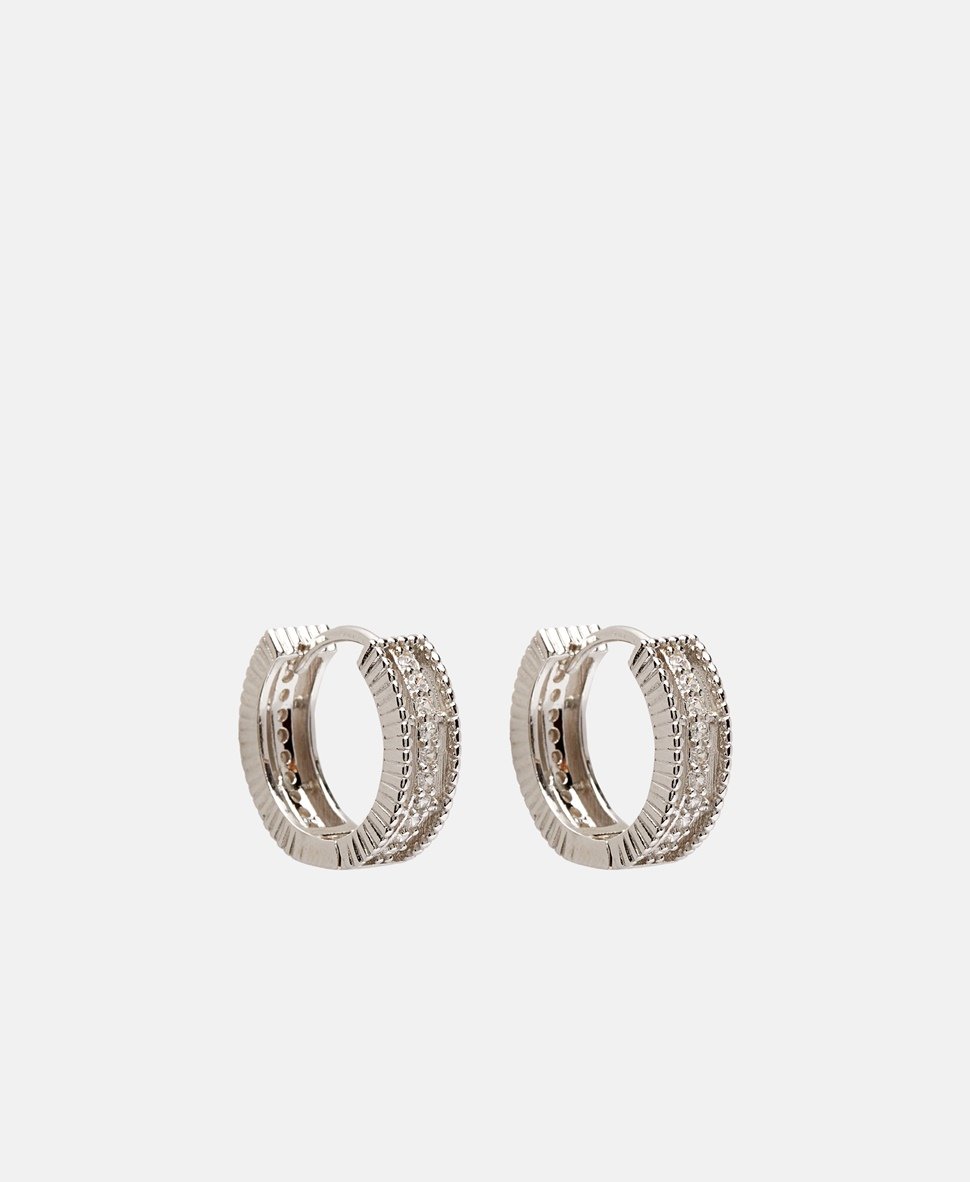 Lawrence Grey Jewelry Obručové náušnice Stříbrná 1
