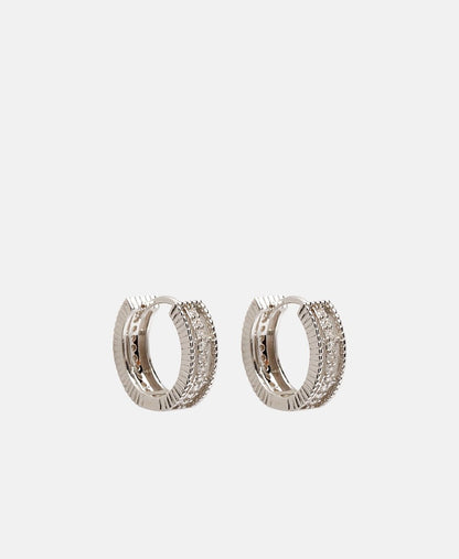Lawrence Grey Jewelry Obručové náušnice Stříbrná 1