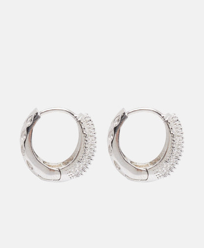 Lawrence Grey Jewelry Obručové náušnice Stříbrná 2