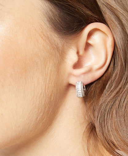 Lawrence Grey Jewelry Obručové náušnice Stříbrná 3
