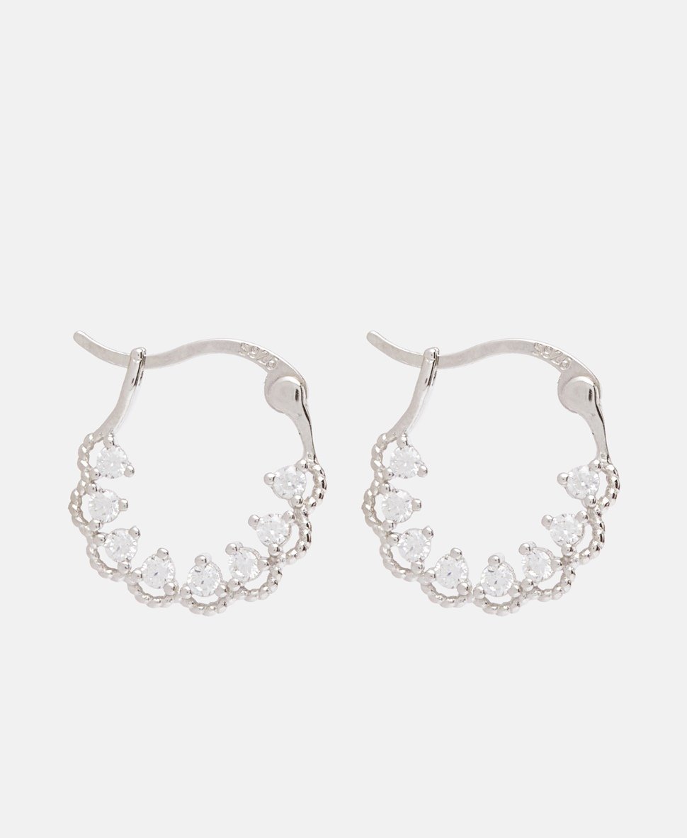 Lawrence Grey Jewelry Obručové náušnice Stříbrná 2