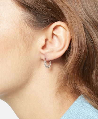Lawrence Grey Jewelry Obručové náušnice Stříbrná 3