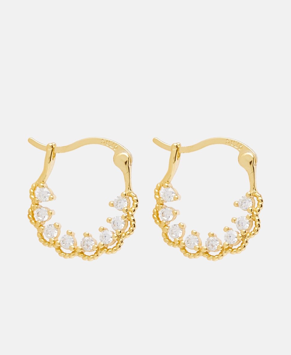 Lawrence Grey Jewelry Obručové náušnice Zlatá 2