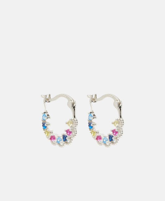 Lawrence Grey Jewelry Obručové náušnice Stříbrná 1
