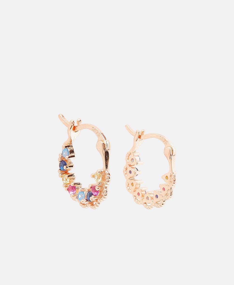 Lawrence Grey Jewelry Obručové náušnice Růžově zlatá 1