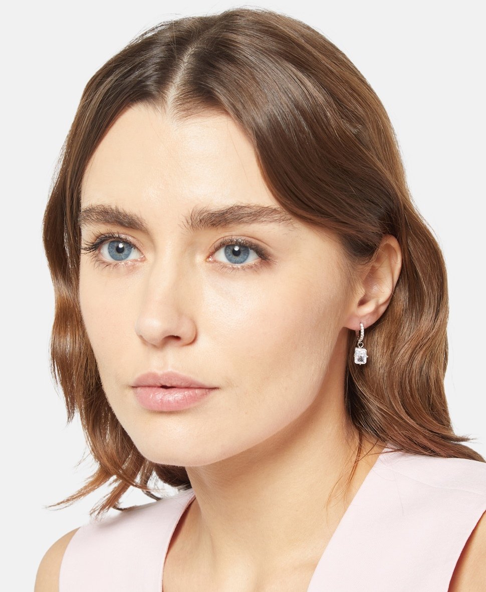 Lawrence Grey Jewelry Obručové náušnice Stříbrná 3