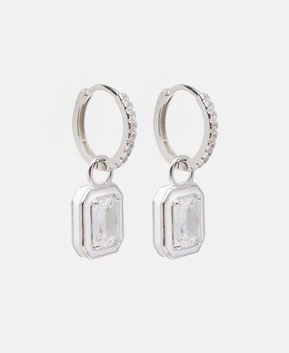Lawrence Grey Jewelry Obručové náušnice Stříbrná 1