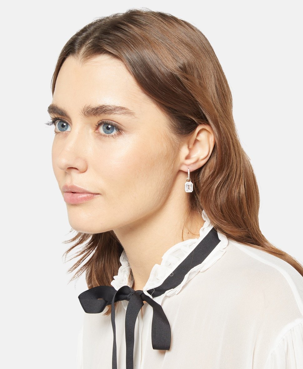 Lawrence Grey Jewelry Obručové náušnice Stříbrná 3