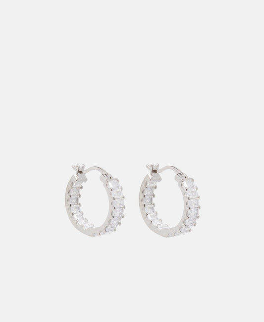 Lawrence Grey Jewelry Obručové náušnice Stříbrná 1