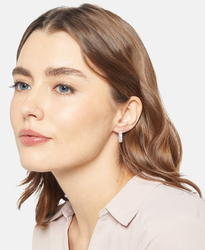 Lawrence Grey Jewelry Obručové náušnice Stříbrná 3