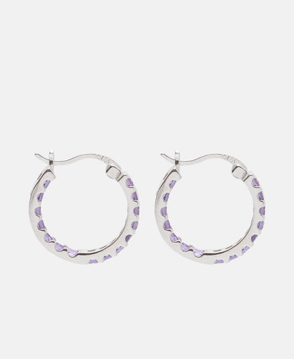 Lawrence Grey Jewelry Obručové náušnice Stříbrná 2