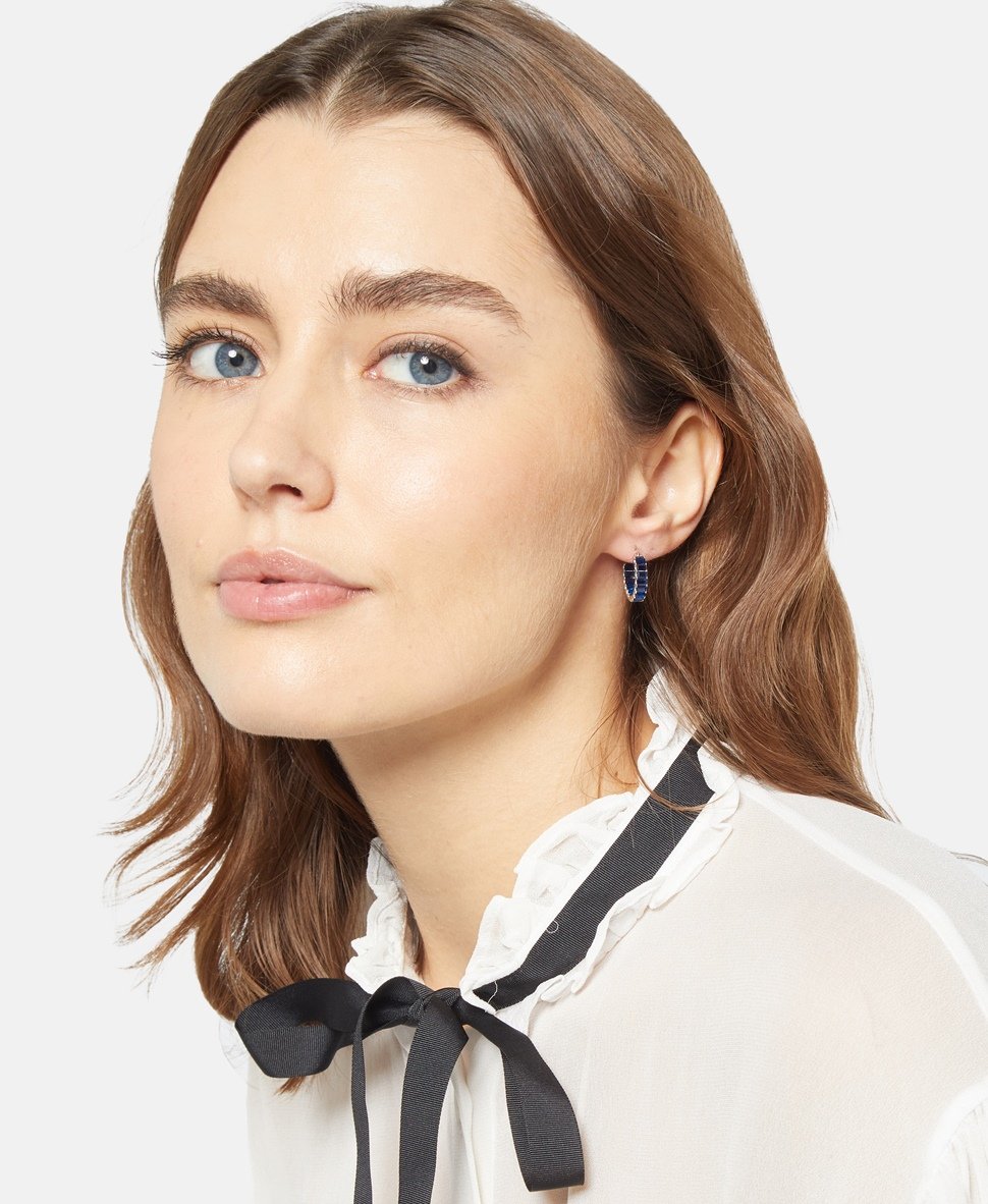 Lawrence Grey Jewelry Obručové náušnice Stříbrná 3